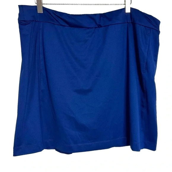 EPNY GOLF‎ XXL blue pull on moisture wicking golf skort back mesh pleat New - Picture 2 of 8